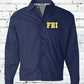 blue fbi jacket​ front