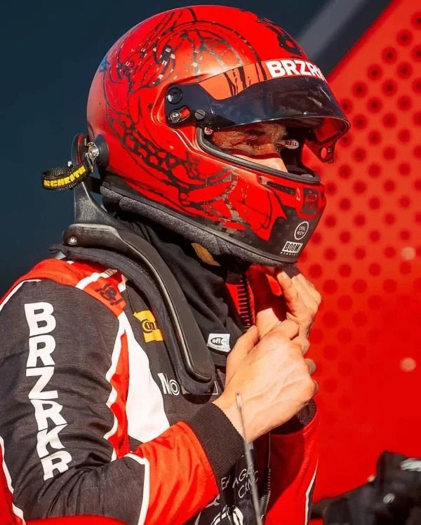 GR Cup 2024 Keanu Reeves Wearing Cotton Jacket While setting up his helmet for race