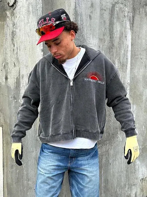 Raspberry Hills Hoodie Grey