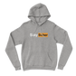 Gray hoodie with 'Stay Sober' text on a white background