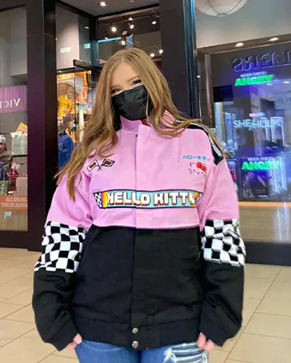 Hello Kitty Racing  Biker Jacket