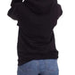 Back view of black Jack Skellington hoodie
