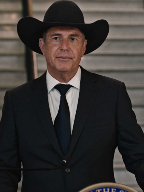 John Dutton Yellowstone Season 04 Black Suit