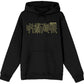 Jujutsu Kaisen hoodie with yellow text on a white background