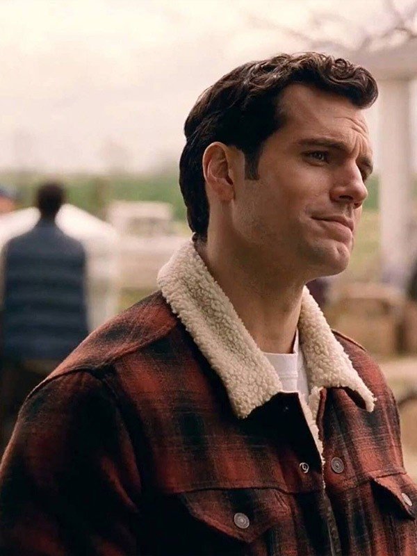 Henry Cavil Justice League Black and Red Jacket