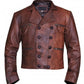 Justice League Aquaman Distressed Leather Jacket