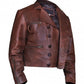 Justice League Aquaman Distressed Leather Jacket