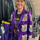 Kim Mulkey Purple Sequin Blazer