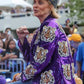 Kim Mulkey Purple Sequin Blazer