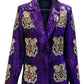 Kim Mulkey Purple Sequin Blazer