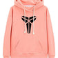 Pink Kobe-Mamba-Halo Hoodie with black logo.