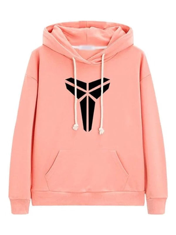 Pink Kobe-Mamba-Halo Hoodie with black logo.
