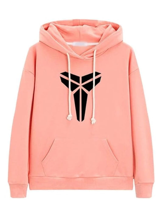 Pink Kobe-Mamba-Halo Hoodie with black logo.
