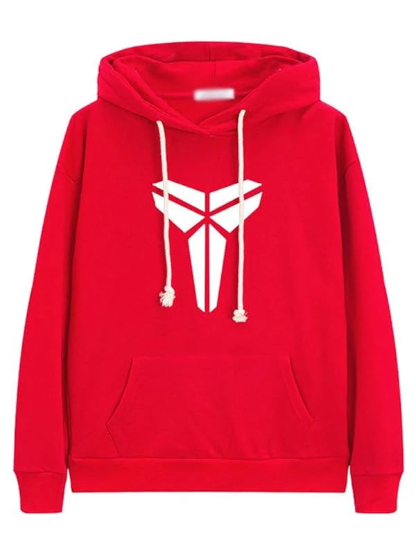 Red Kobe-Mamba-Halo Hoodie with white logo.
