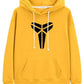 Yellow Kobe-Mamba-Halo Hoodie with black logo.