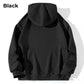 Back view of Black Kozy Black Hoodie