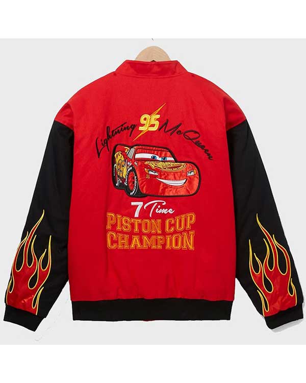lightning mcqueen racing jacket​ Back