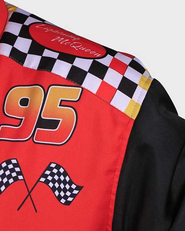 lightning mcqueen racer jacket​ shoulder