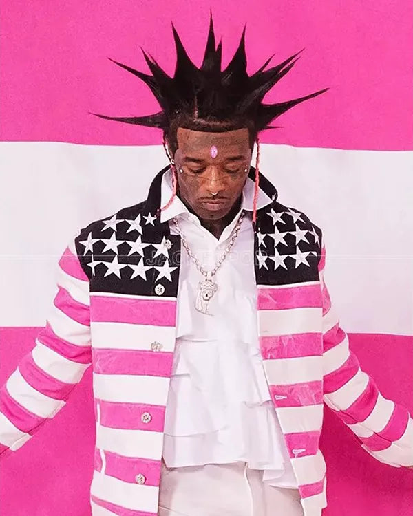 Lil Uzi Vert Pink Tape Jacket