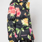 Lily Collins Emily In Paris Floral Puffer Jacket