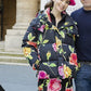 Lily Collins Emily In Paris Floral Puffer Jacket