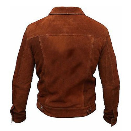 Hugh Jackman Logan Movie Suede Leather Jacket