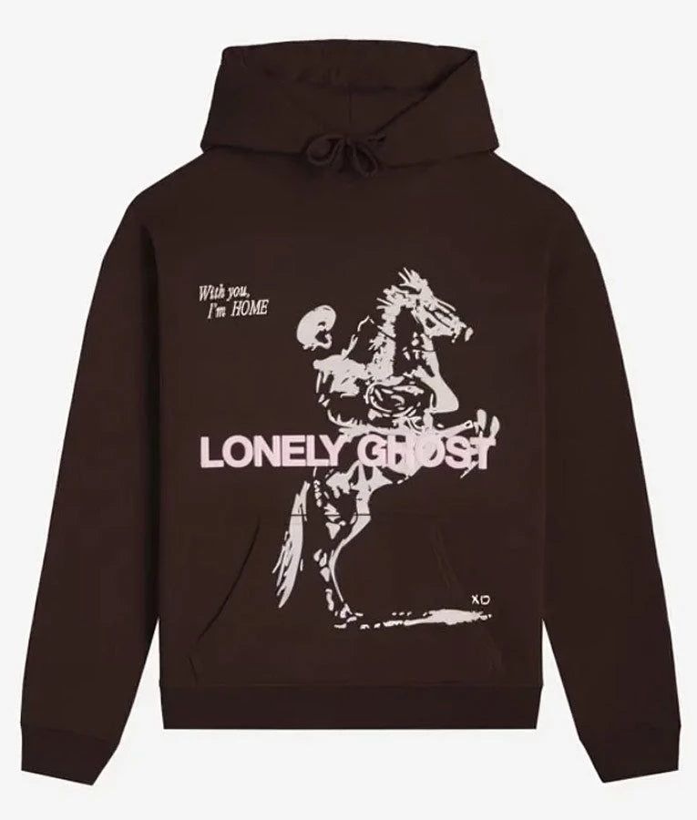 Lonely-Ghost-Feel-Like-Home-Brown-Unisex-Hoodie