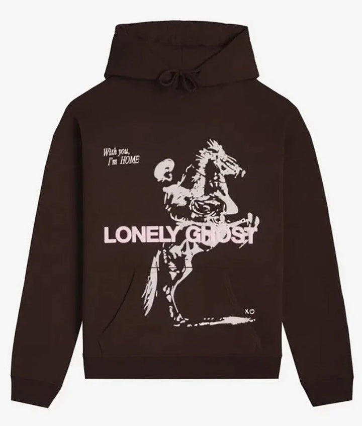 Lonely-Ghost-Feel-Like-Home-Brown-Unisex-Hoodie