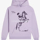 Front view of Lonely-Ghost-Feel-Like-Home-Light-Purple-Unisex-Hoodie