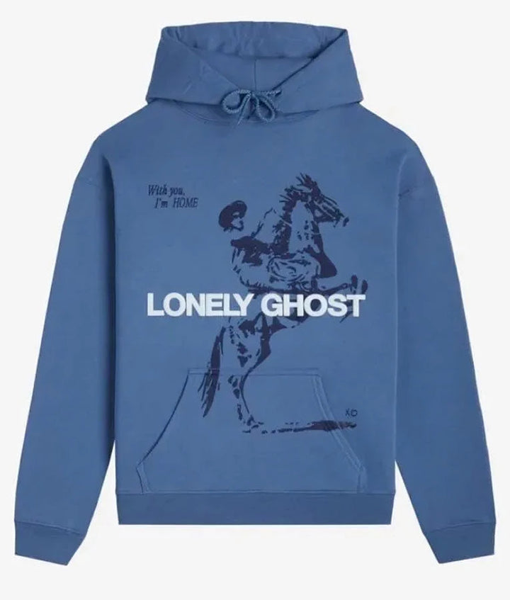 Lonely-Ghost-Feel-Like-Home-Unisex-Blue-Hoodie