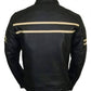 Men’s Black Retro Leather Biker Jacket