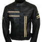 Men’s Black Retro Leather Biker Jacket