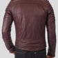 Men’s Dark Brown Leather Motorcycle Jacket