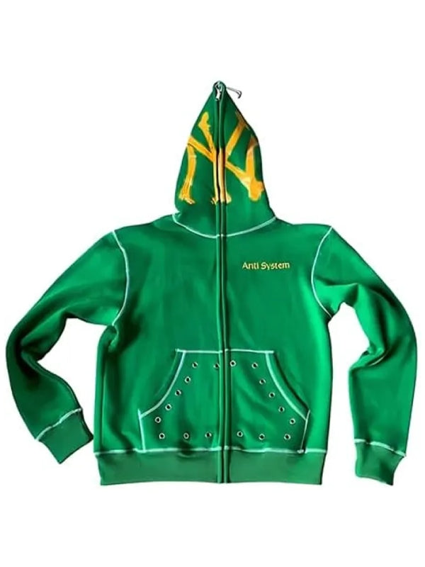 Anti System Hoodie Green