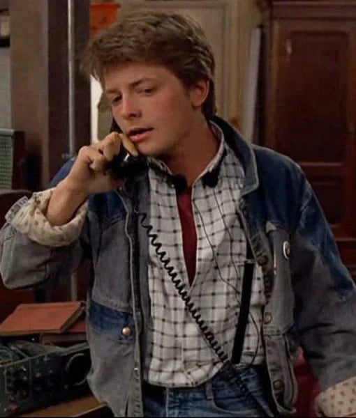 Back to The Future Marty Mcfly Denim Jacket