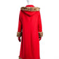 Back view of Red Christmas Chronicles 2 Mrs Claus Coat, a festive collector's piece.