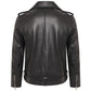 negan's leather jacket back view