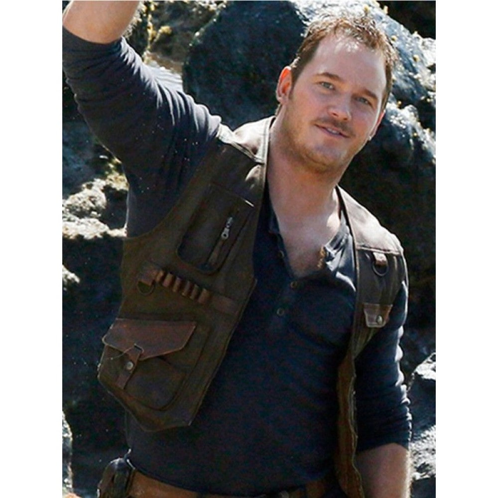 Chris Pratt Jurassic World Brown Vest