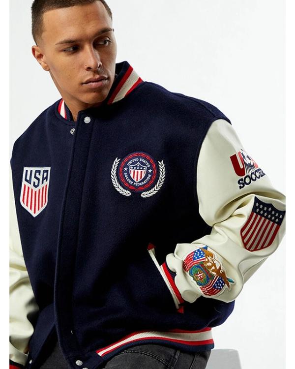 US Soccer x Jeff Hamilton Varsity Jacket