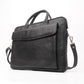 Parker Slim Leather Laptop Bag-Black - Image 1