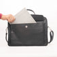Parker Slim Leather Laptop Bag-Black - Image 2