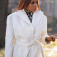 Power Book II Ghost Monet White Wool Coat
