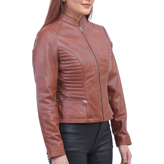 Rachel Womens Brown Padded Jacket