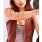 Claire Redfield Ali Larter Resident Evil the Final Chapter Leather Vest - Authentic Movie Inspired Design