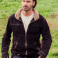 actor Rick grimes with his iconic suede jacket 