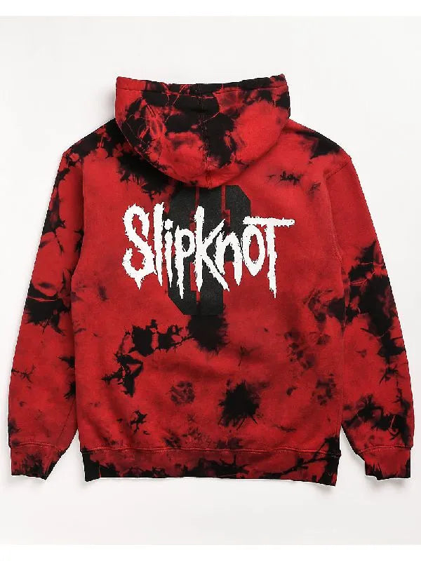 Back view of Red/Black Slipknot Hoodie