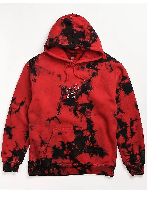 Front view of Red/Black Slipknot Hoodie