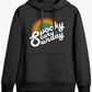 Front view of Black Spooky-Scary-Sunday-Hoodie