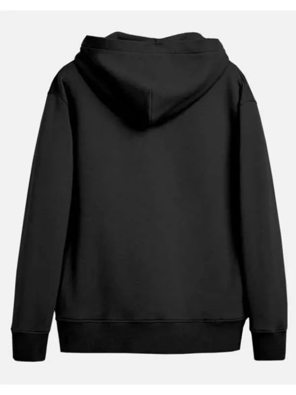 Back view of Black Spooky-Scary-Sunday-Unisex-Hoodie