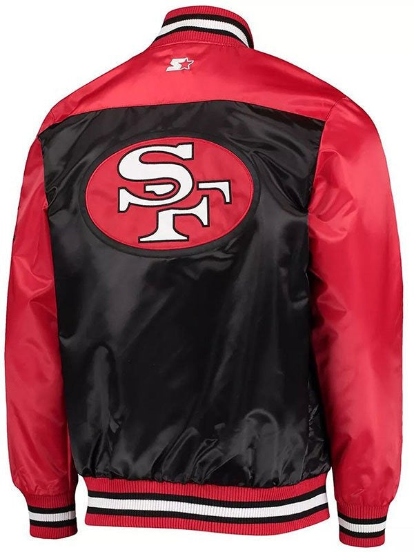 49ers San Francisco Satin Jacket - Authentic Replica NFL Team Apparel
